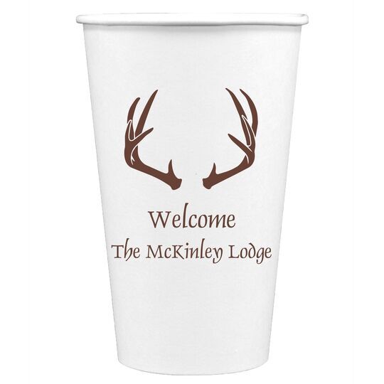Antlers Paper Coffee Cups